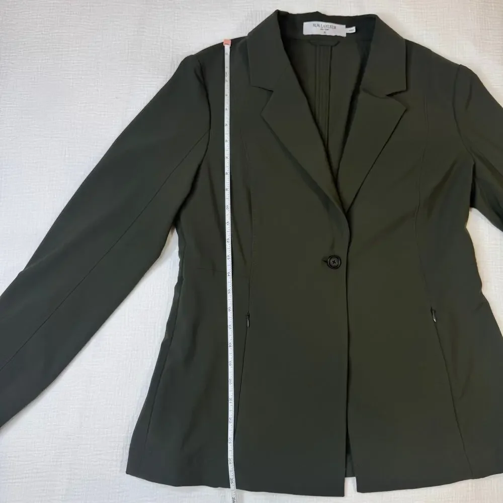 MM LaFleur Moreland OrigamiTech Jacket Olive Green Women's 12 Pockets Gorpcore - Picture 10 of 16